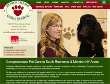 Tablet Screenshot of mendonvillageanimalhospital.com